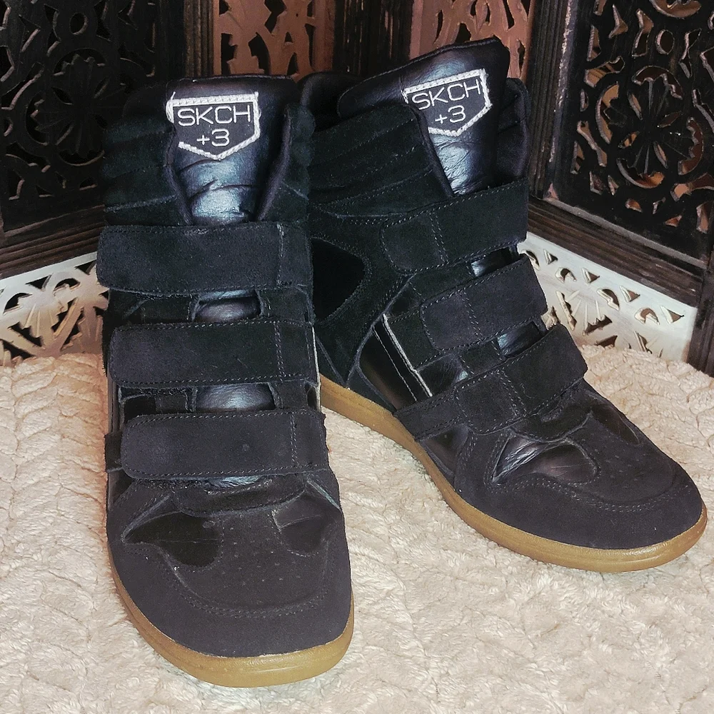 SKCH+3 BY SKECHERS, BLACK, Sz 9 Like NEW! - Picture 2 of 8